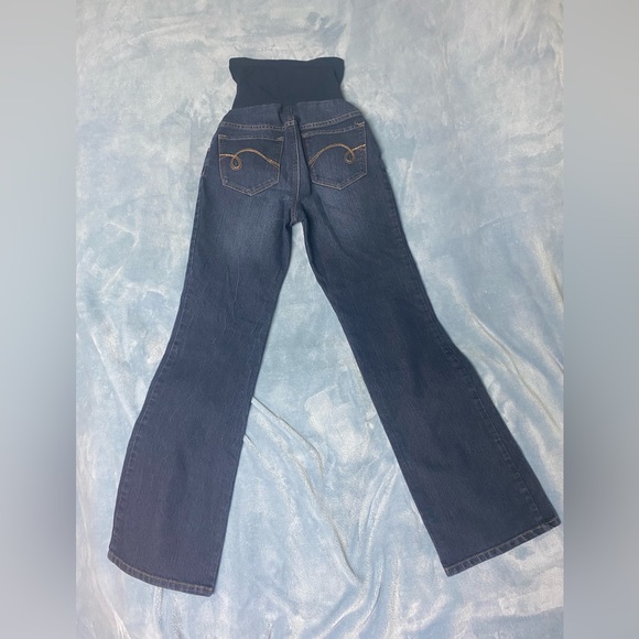Indigo Blue Maternity Jeans Like New Size XS Dark Wash - Picture 2 of 4